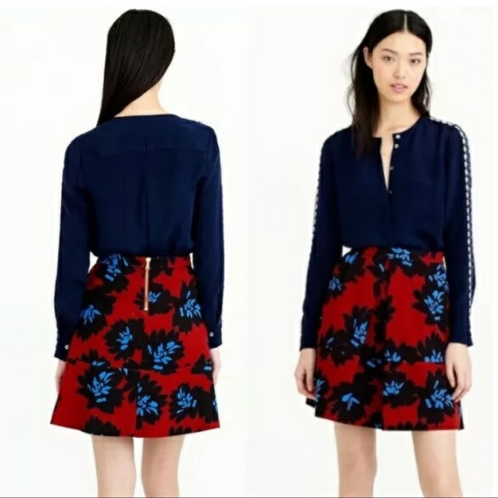J. Crew Firework Floral Skirt